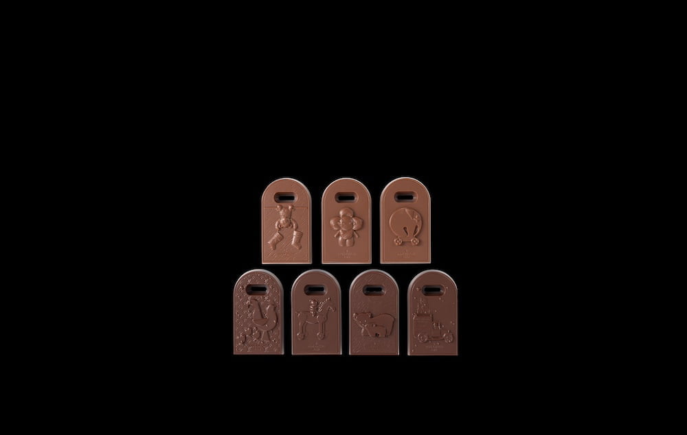 Des tags en chocolat