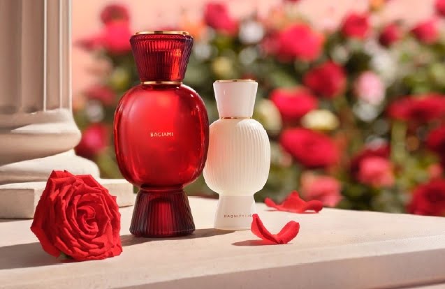Des parfums rouge passion, Baciami et Fiori d'Amore de Bulgari
