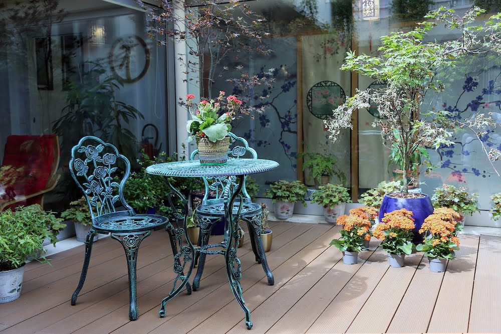 Une terrasse en plein Paris