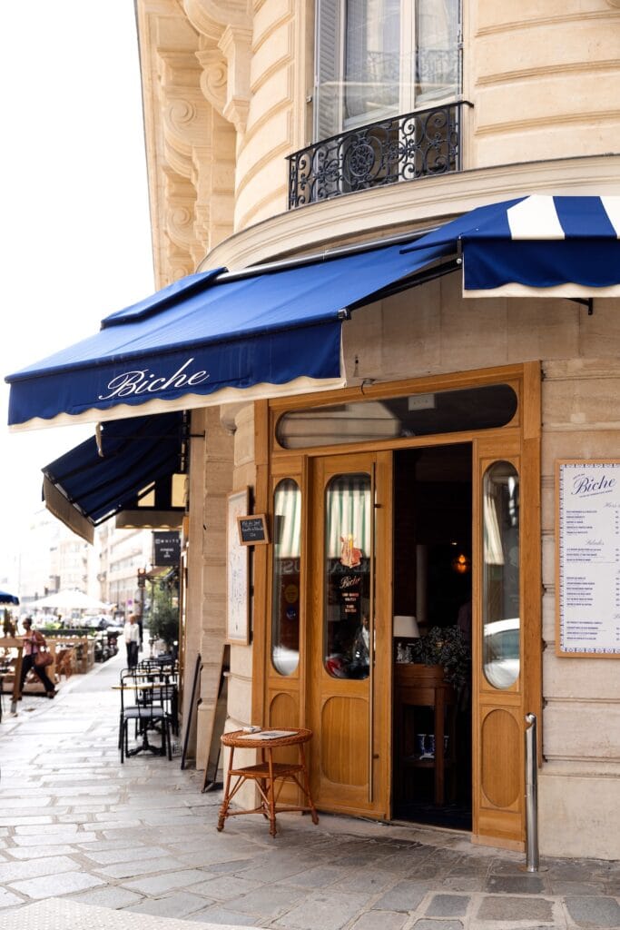 Restaurant Biche, la façade
