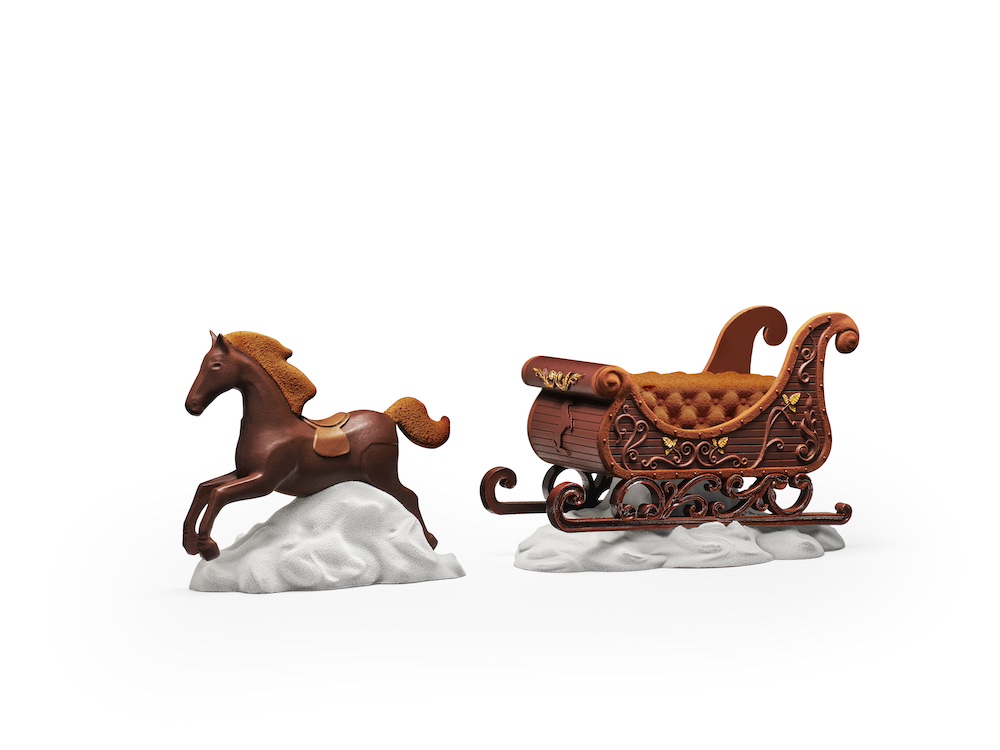 Le traineau enchanté du palace Le Cheval Blanc Paris