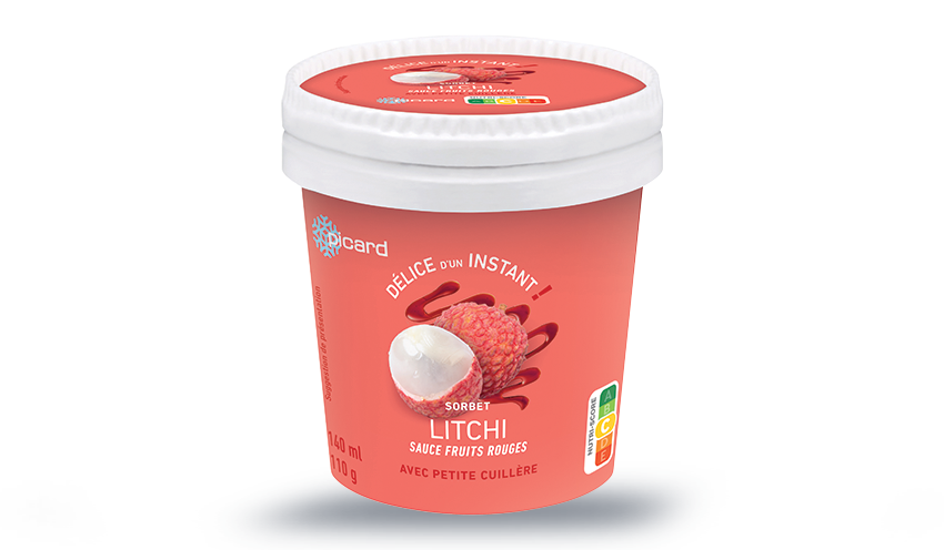 Sorbet Litchi et fruits rouges de Picard