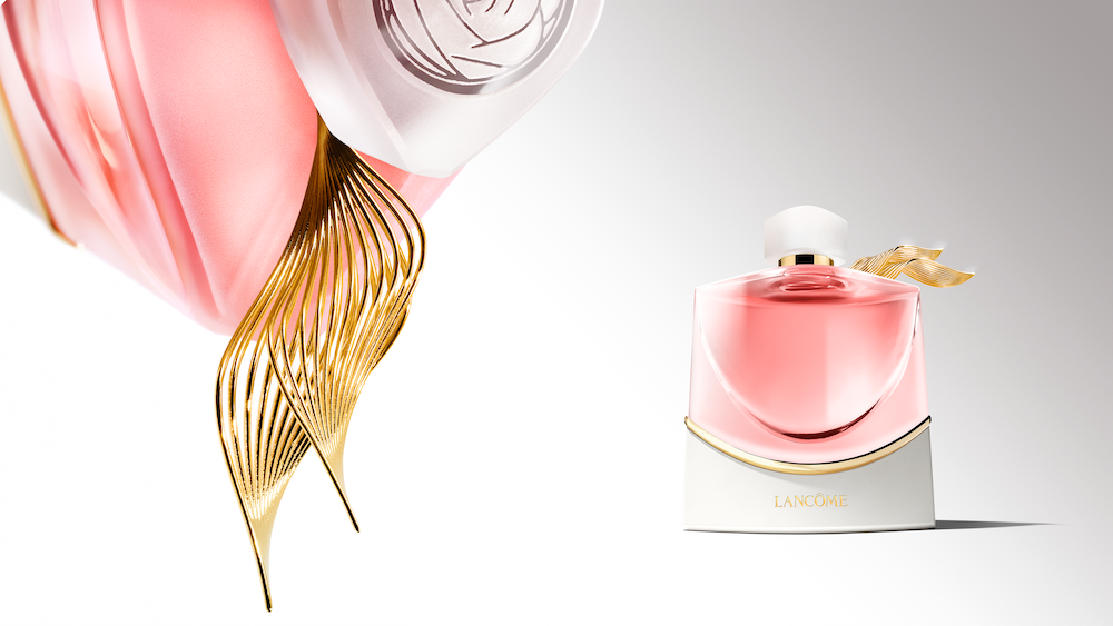 La vie est Belle de Lancôme paré par le cristal Lalique 