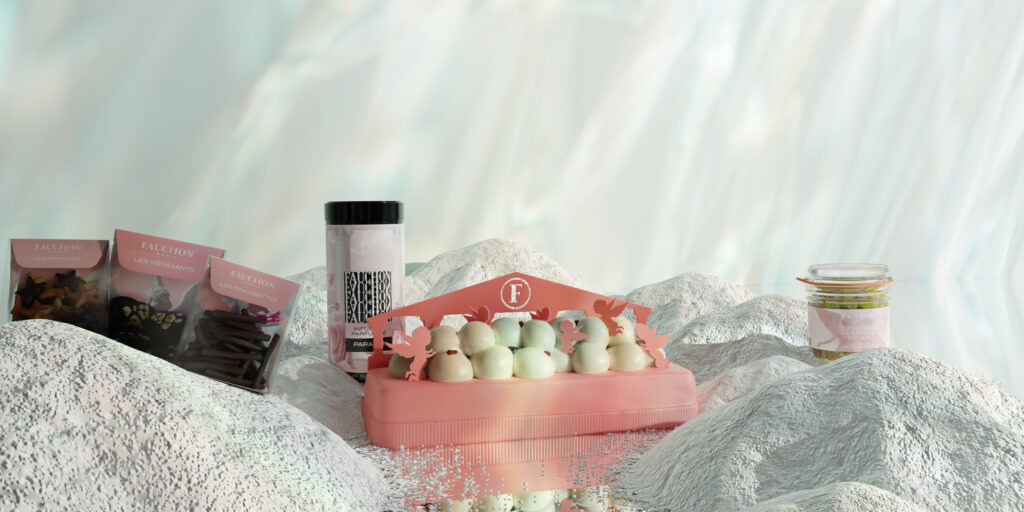La bûche rose de Fauchon 