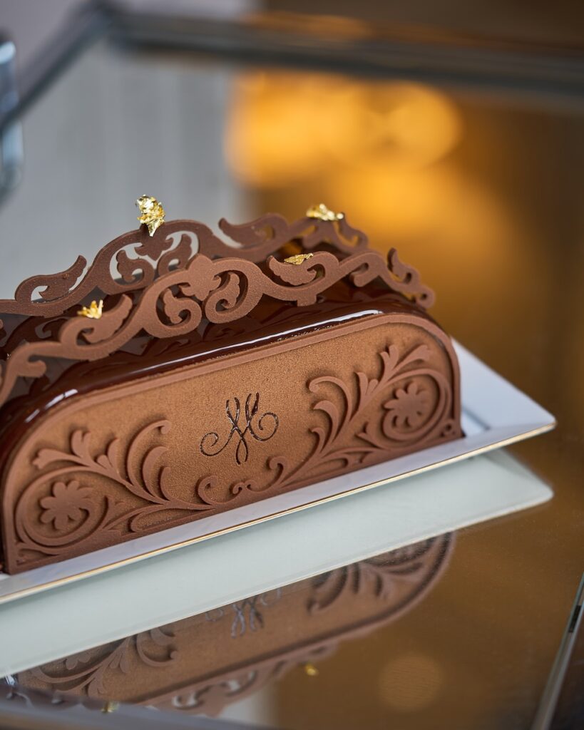 Le traineau en chocolat de la Maison Méert