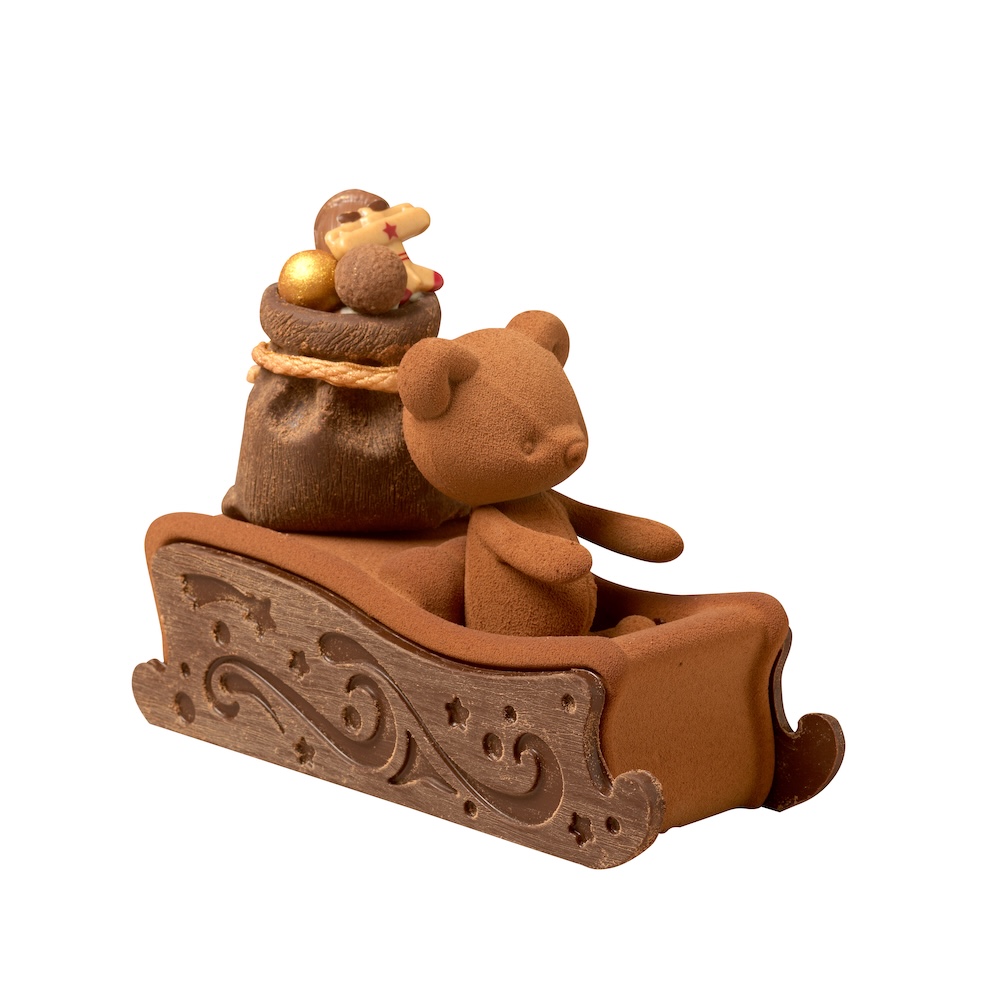 Le père Noël nounours en chocolat de l’Eclair de Génie