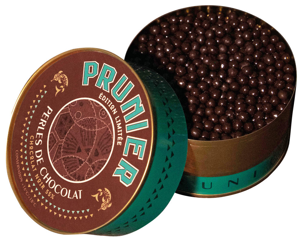 Des petites billes en chocolat signées du Caviar Prunier