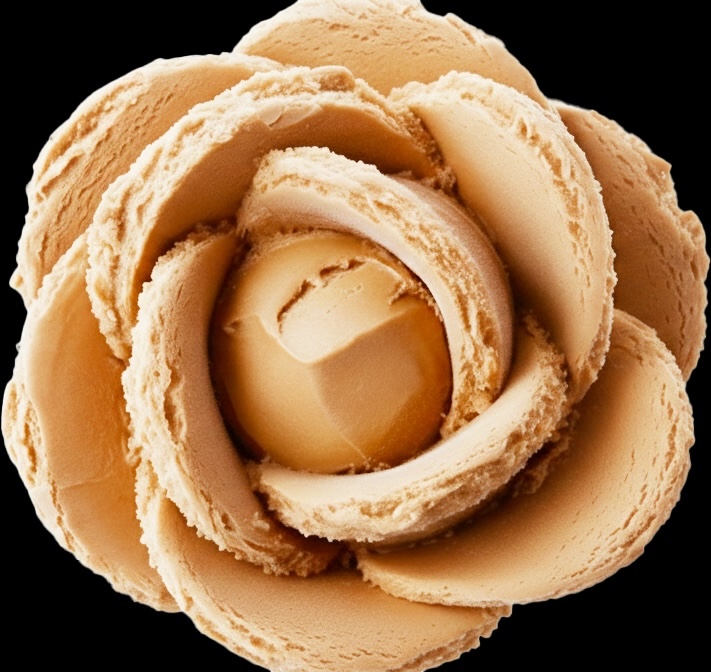Des pétales glacés