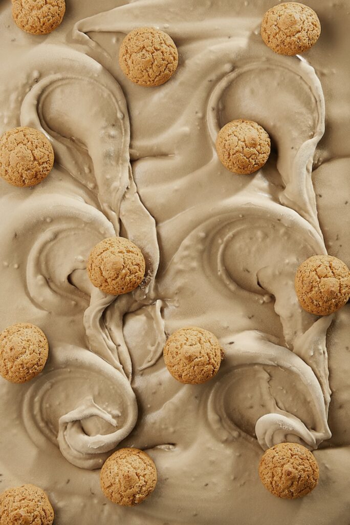 Une glace aux amaretti