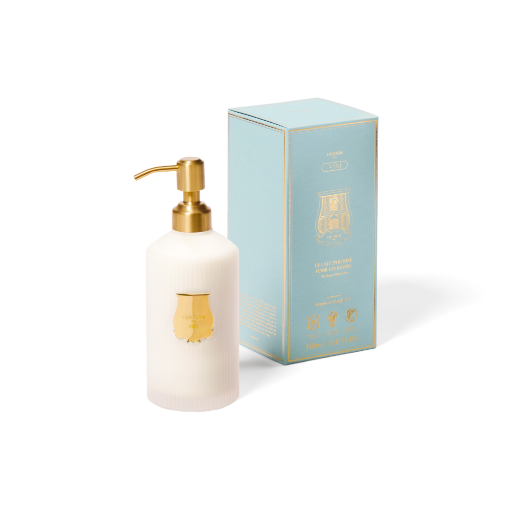 Trudon, laits parfumés pour les mains, étui en carton céladon