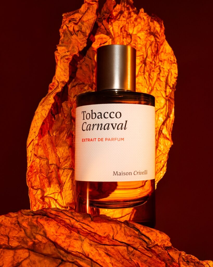 Maison Crivelli, Tobacco Carnaval, extrait de parfum. Le nouvel opus des Mystères Olfactifs