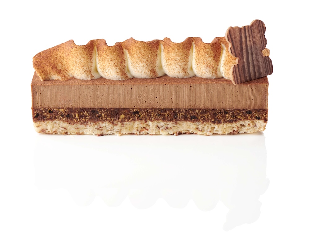 Une bûche châlet au coeur tendre imaginée par Pascal Caffet
