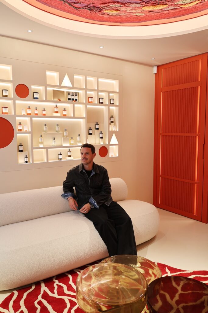 THibaud Crivelli dans son premier flagship de Maison Crivelli