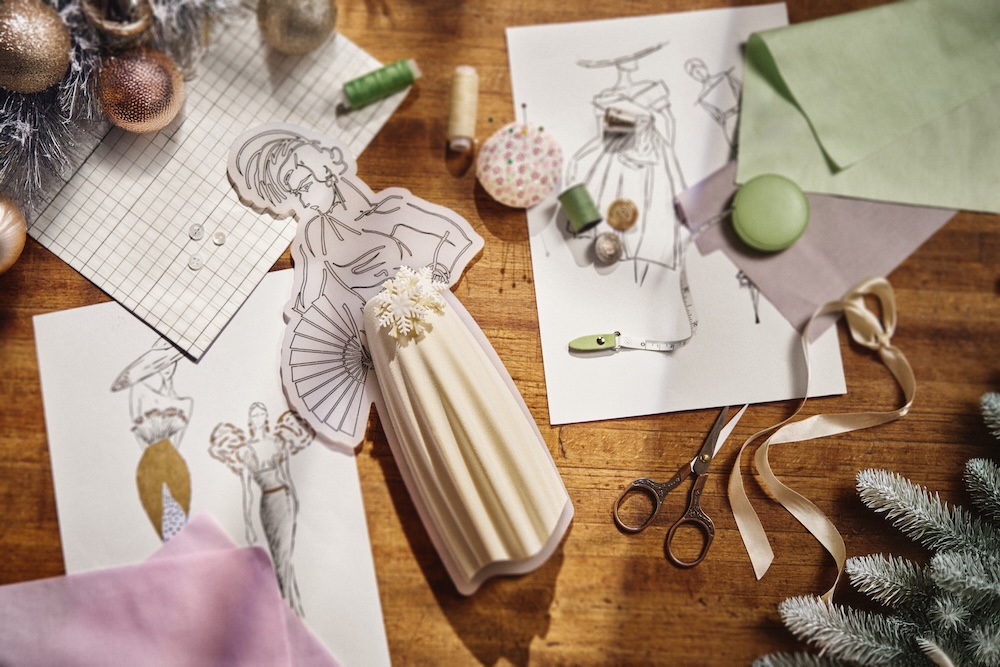 La bûche haute couture de l’hôtel Mandarin Oriental à Paris