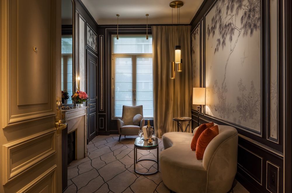 Dans les chambres, des détails qui rappellent la sophistication du XIXè. Un joyau de restauration
