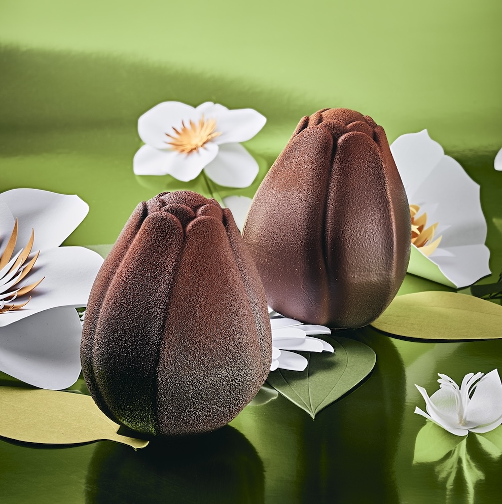 Les tulipes Lenôtre en chocolat noir et au lait