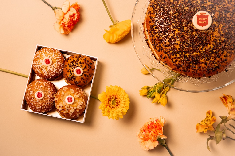 La tarte tropézienne de pâque en gâteaux individuels