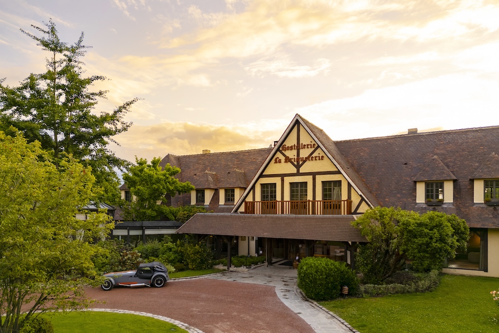 Façade de l’Hostellerie Briqueterie & Spa, en Champagne