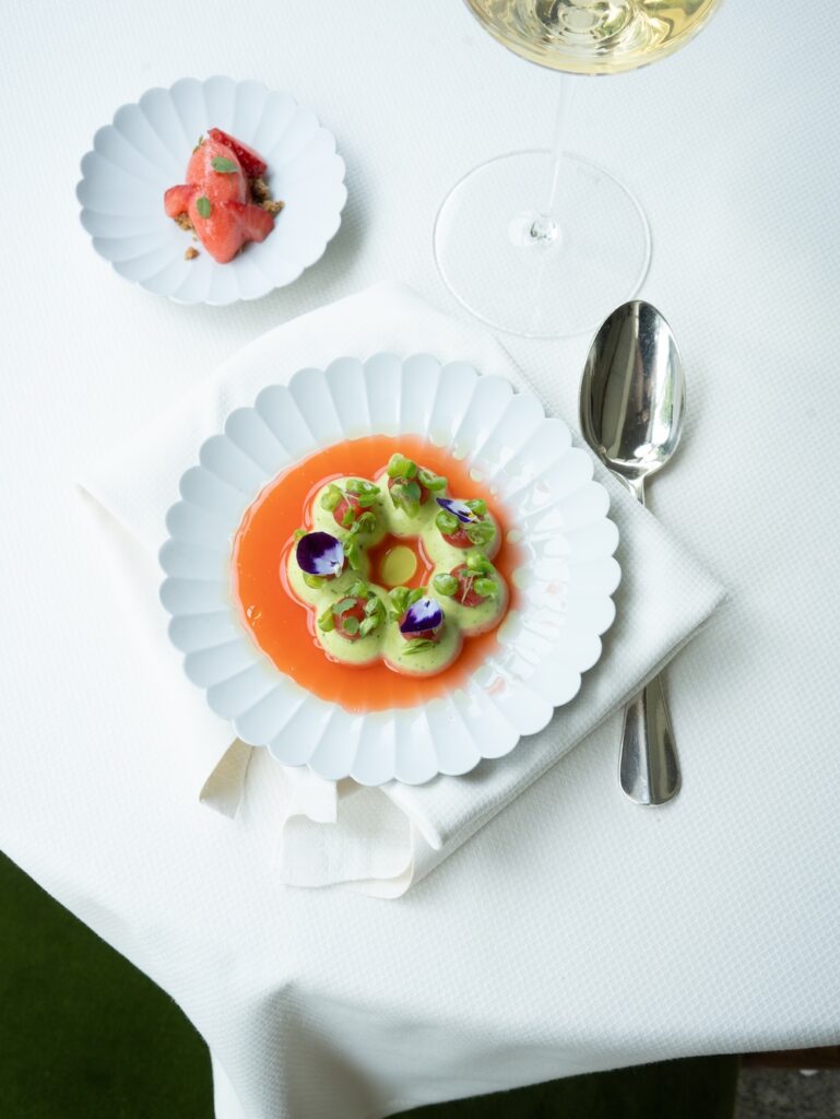 Une mousse aérienne et parfumée en entrée