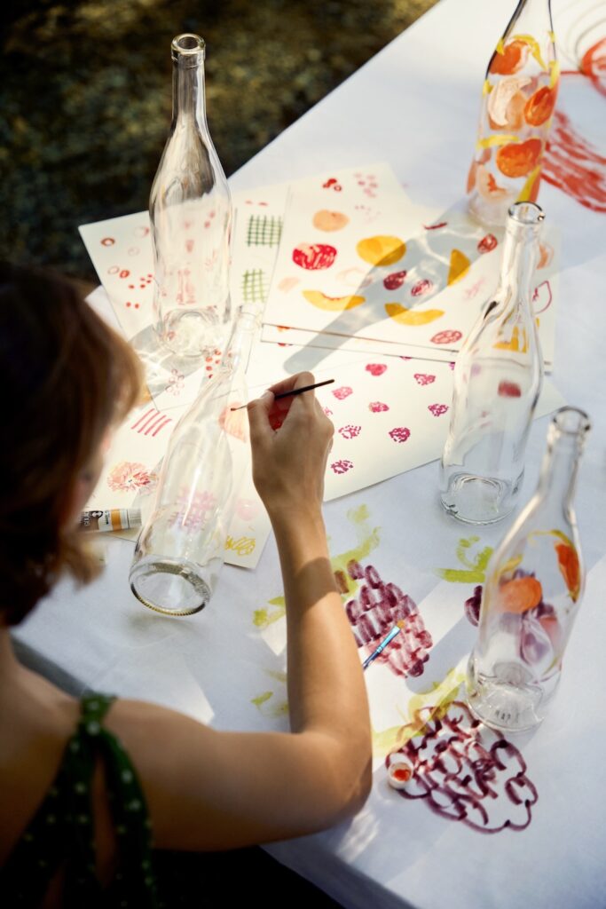 Le travail de l’artiste pour la cuvée M de Minuty

